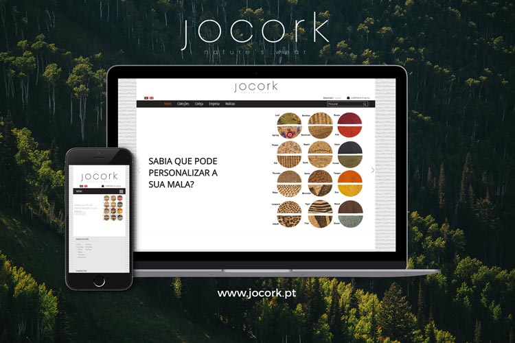 Apresentação de website Jocork